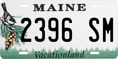ME license plate 2396SM