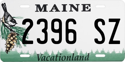 ME license plate 2396SZ