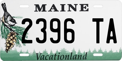 ME license plate 2396TA