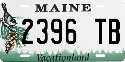 ME license plate 2396TB