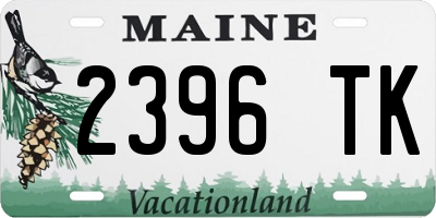 ME license plate 2396TK
