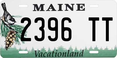 ME license plate 2396TT