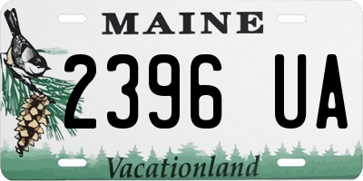 ME license plate 2396UA