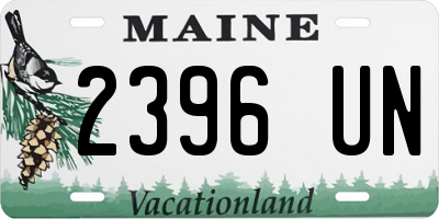 ME license plate 2396UN