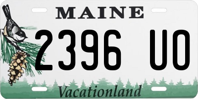 ME license plate 2396UO