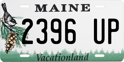 ME license plate 2396UP