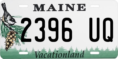 ME license plate 2396UQ