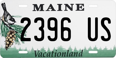 ME license plate 2396US