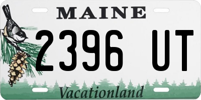 ME license plate 2396UT