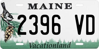 ME license plate 2396VD