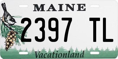 ME license plate 2397TL