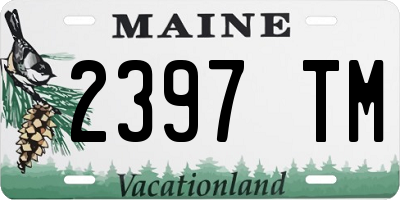 ME license plate 2397TM