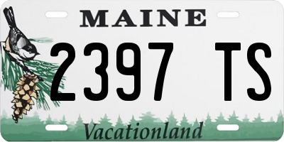 ME license plate 2397TS