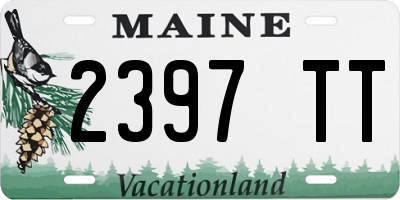 ME license plate 2397TT