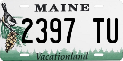 ME license plate 2397TU