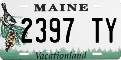 ME license plate 2397TY