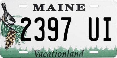 ME license plate 2397UI