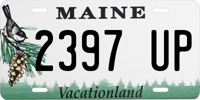 ME license plate 2397UP