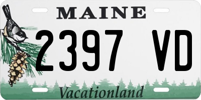 ME license plate 2397VD