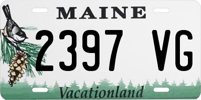 ME license plate 2397VG