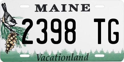 ME license plate 2398TG