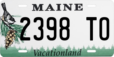 ME license plate 2398TO