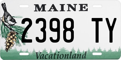 ME license plate 2398TY