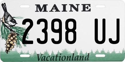 ME license plate 2398UJ