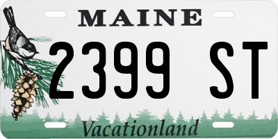 ME license plate 2399ST