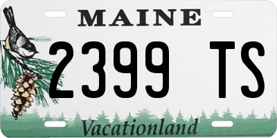 ME license plate 2399TS