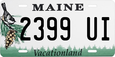 ME license plate 2399UI