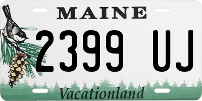 ME license plate 2399UJ