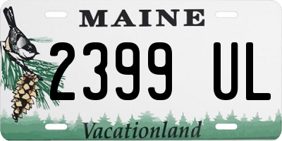 ME license plate 2399UL