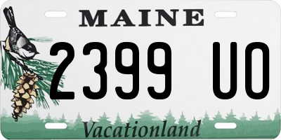 ME license plate 2399UO