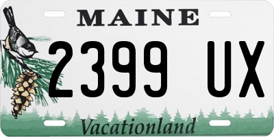 ME license plate 2399UX