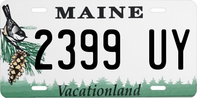 ME license plate 2399UY