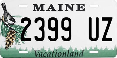 ME license plate 2399UZ