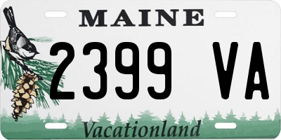 ME license plate 2399VA