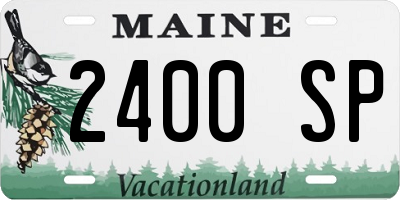 ME license plate 2400SP