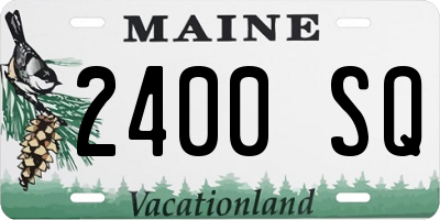 ME license plate 2400SQ