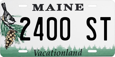 ME license plate 2400ST