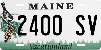 ME license plate 2400SV