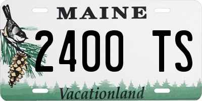 ME license plate 2400TS