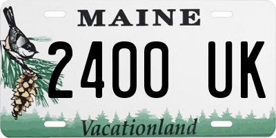 ME license plate 2400UK