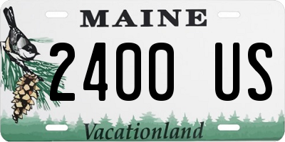 ME license plate 2400US