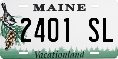 ME license plate 2401SL