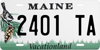 ME license plate 2401TA