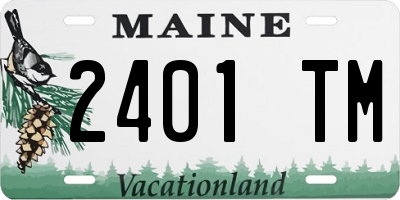 ME license plate 2401TM