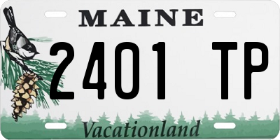 ME license plate 2401TP