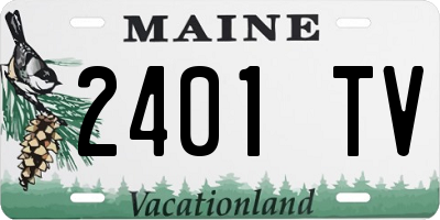 ME license plate 2401TV